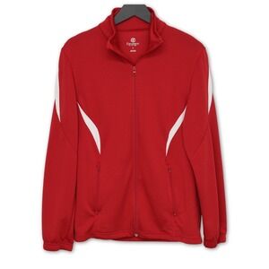 Covalent Active Wear Track Jacket Womens S Red Zip Up Athletic Sporty